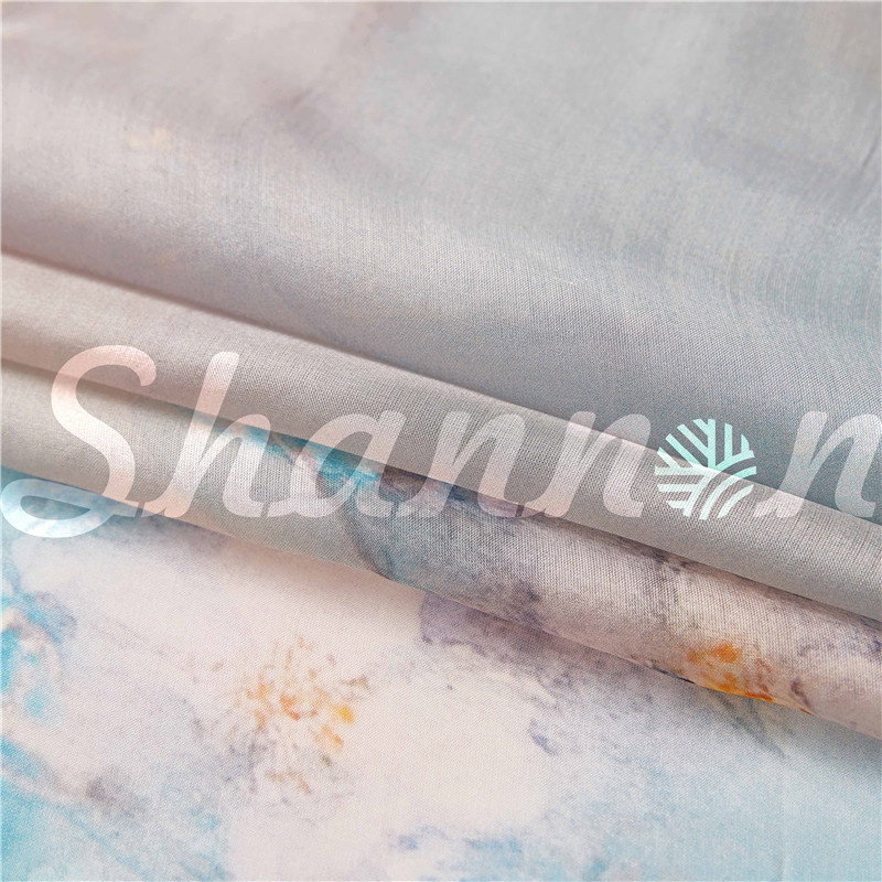 เป็นมิตรกับสิ่งแวดล้อมผ้าไหมหม่อน 100% 6MM Chinoiserie & Wensli Fabric