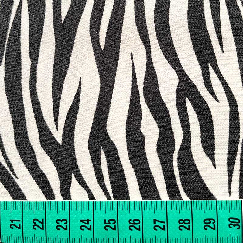 56 เรยอน 44 viscose satin พิมพ์ลายสัตว์ zebra animal print fabric