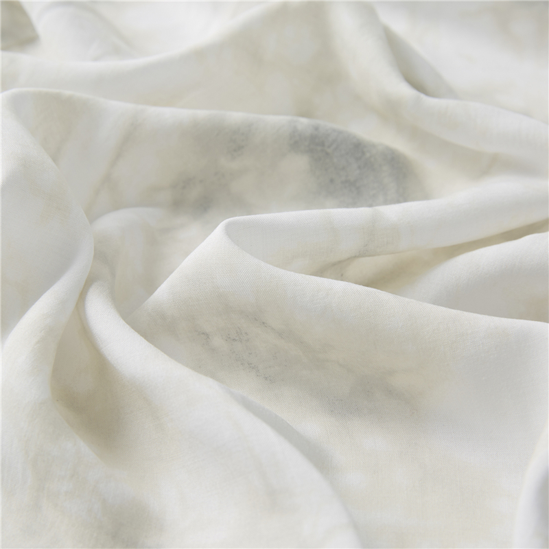 สีขาวมัดย้อมดิจิตอลพิมพ์เรยอน 100% ผ้าเรยอนป๊อปลิน pastoral viscose rayon fabric